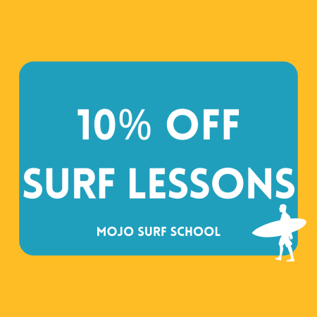 Learn How to Surf with Mojo Surf School and Get 10% off