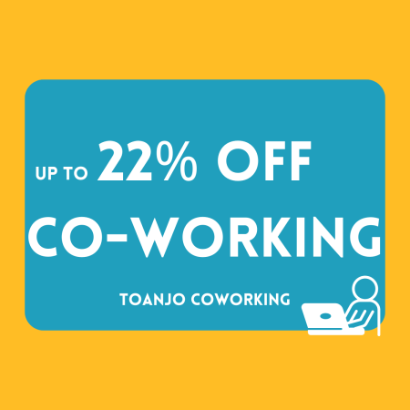 22% Discount at Toanjo Coworking